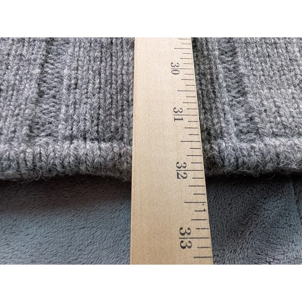 Eddie Bauer Mens Grey Ribbed Fair Isle Crew Neck Wool Blend Sweater XL - Picture 3 of 9